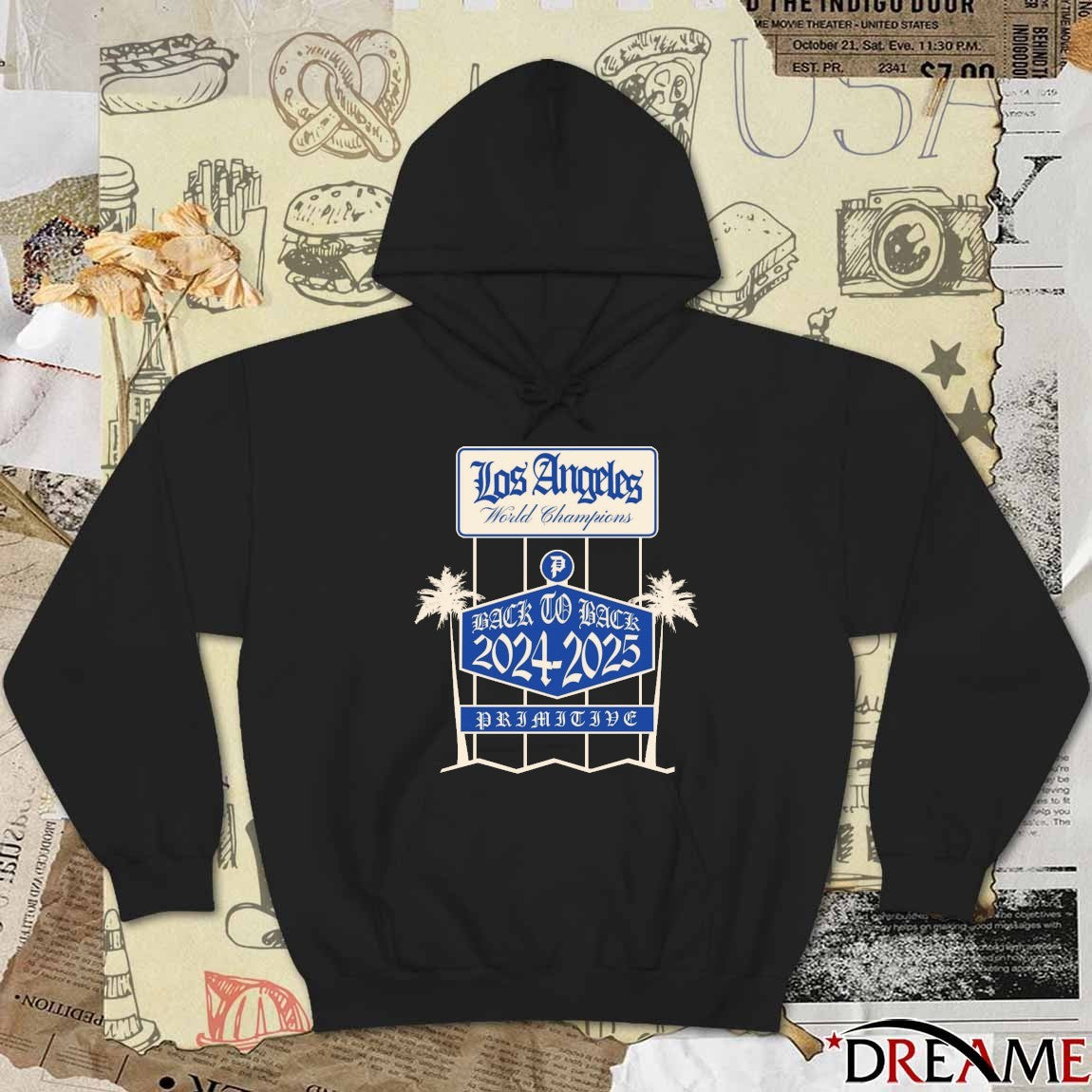 Los Angeles Dodgers World Champions Back To Back 2024 – 2025 Defeat Toronto Blue Jays Primitive t-shirt