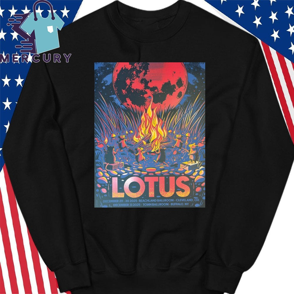 Lotus The Beachland Ballroom in Cleveland Dec 29-30 2025 Poster Shirt