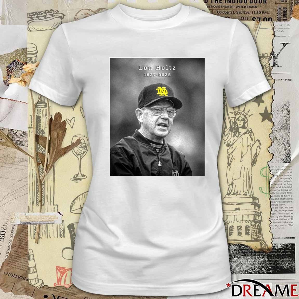 Lou Holtz 1937-2026 Legendary Notre Dame Coach t-shirt