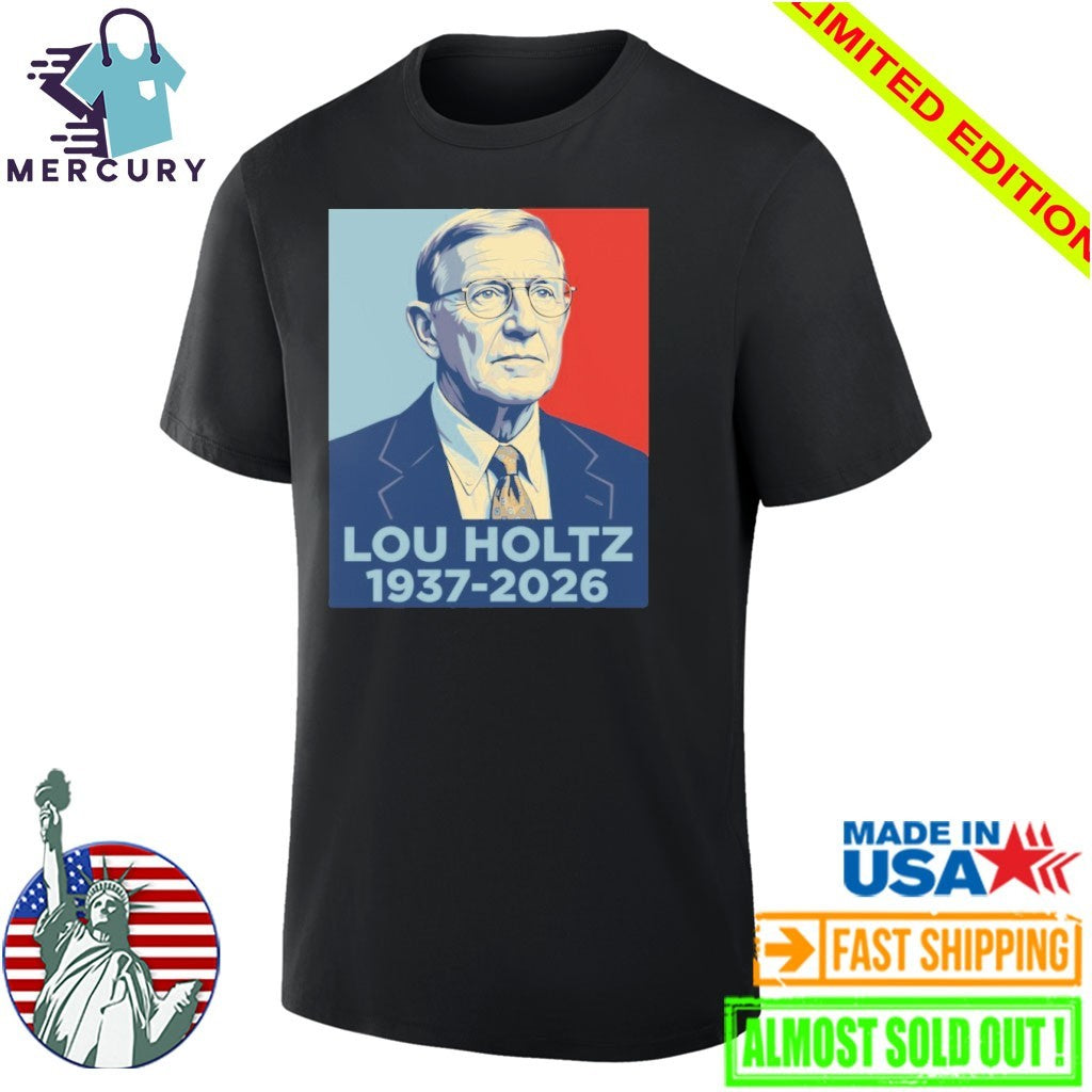 Lou Holtz 1937-2026 Memorial Graphic Shirt