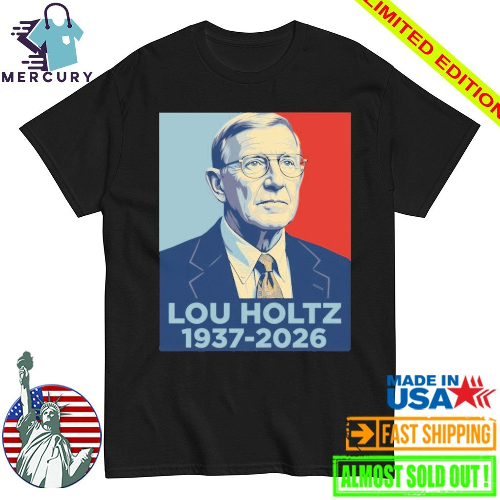 Lou Holtz 1937-2026 Memorial Graphic Shirt