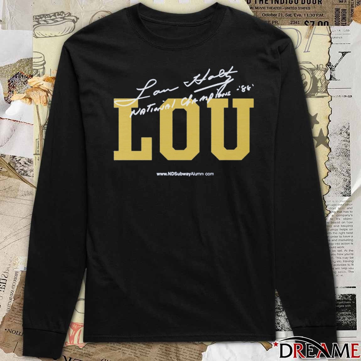 Lou Holtz National Champions Notre Dame Lou Holtz 1973-2026 t-shirt