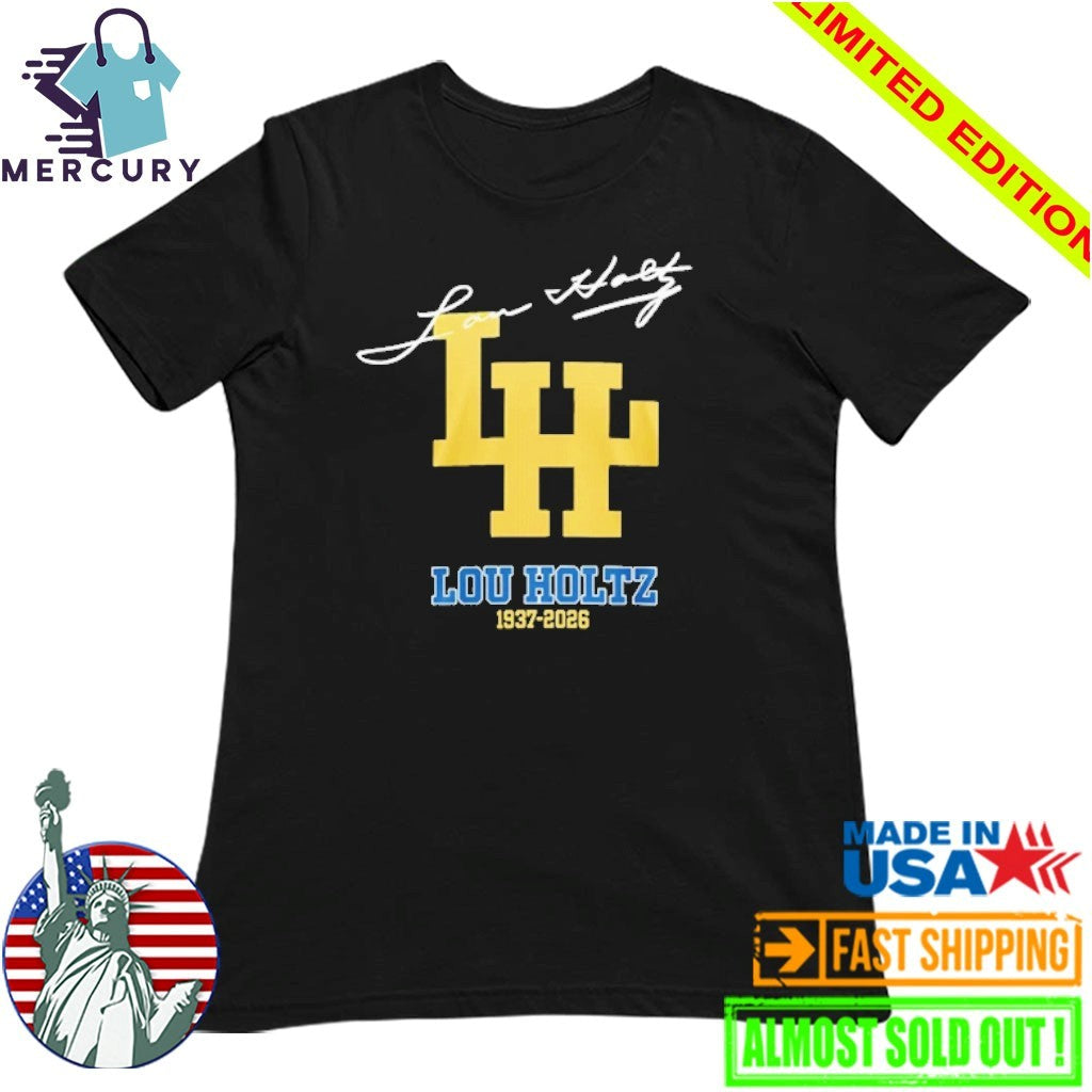 Lou Holtz Notre Dame 1937-2026 Memorial Tribute Shirt