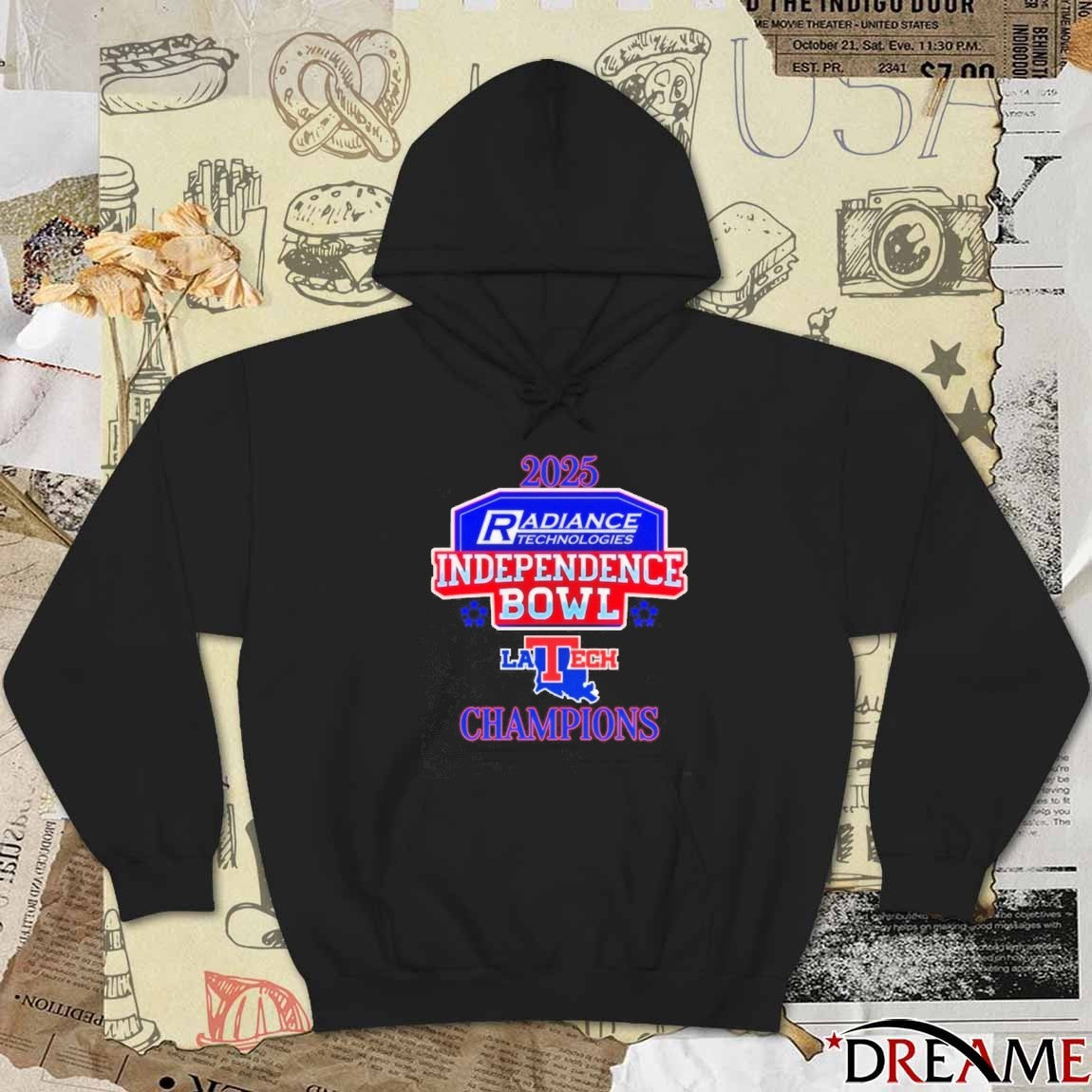 Louisiana Tech Bulldogs 2025 Radiance Technology Independence Bowl Champions t-shirt