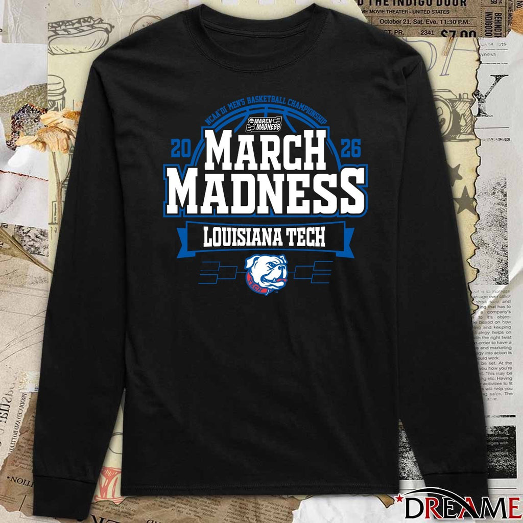 Louisiana Tech Bulldogs 2026 NCAA DI Men’s Basketball Championship March Madness Bound t-shirt