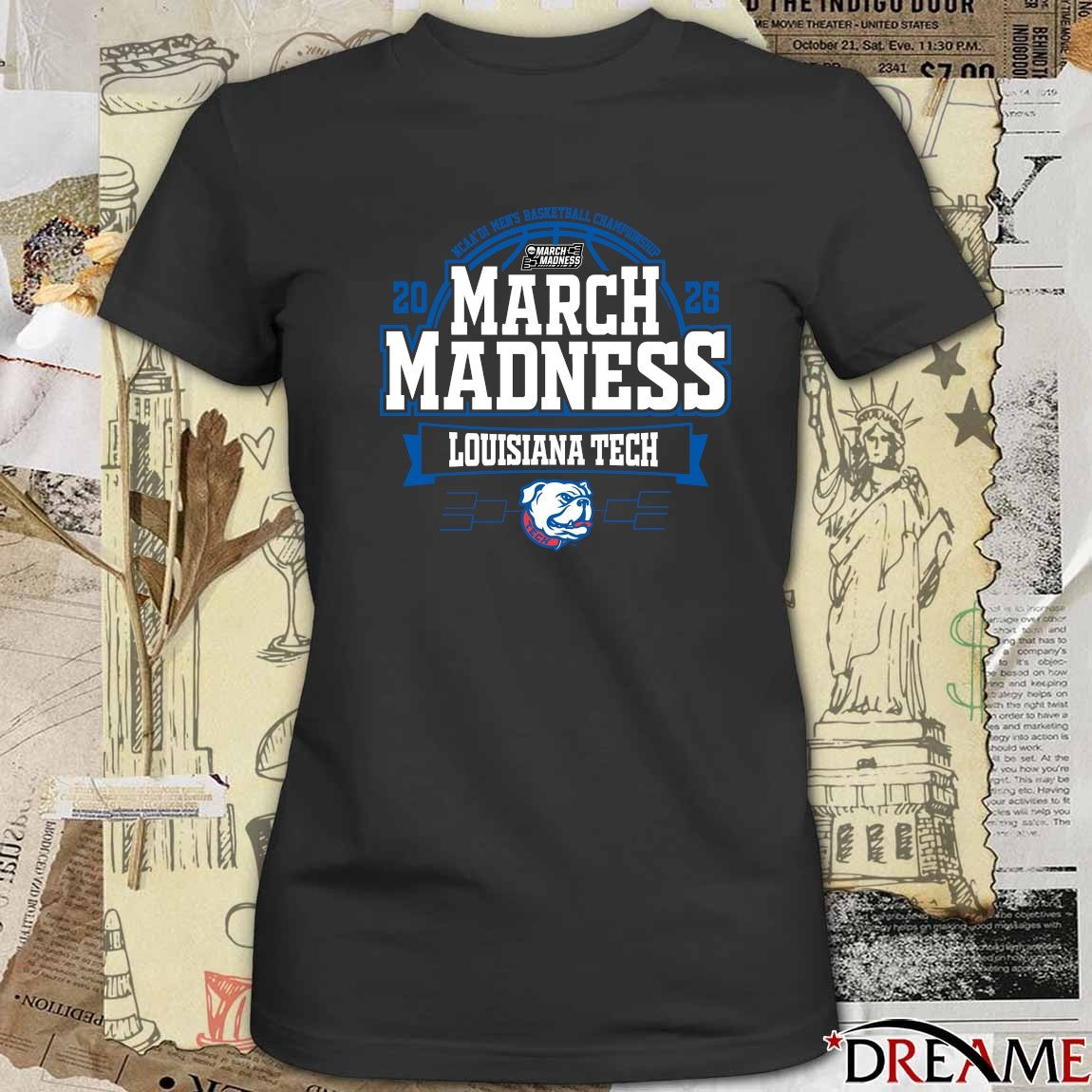 Louisiana Tech Bulldogs 2026 NCAA DI Men’s Basketball Championship March Madness Bound t-shirt
