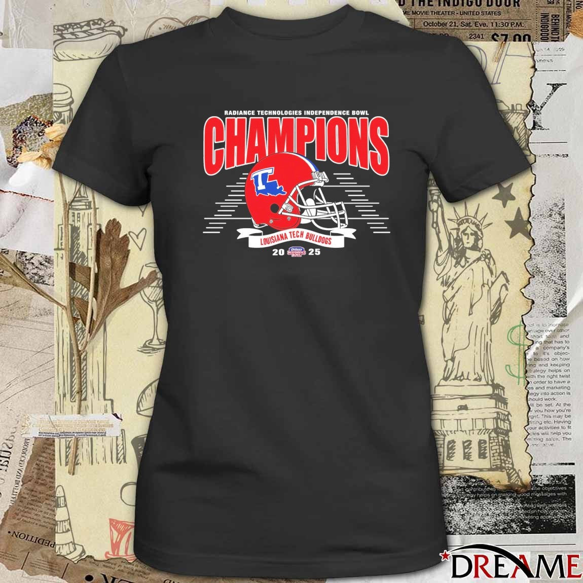 Louisiana Tech Bulldogs Football 2025 Radiance Technologies Independence Bowl Champions t-shirt
