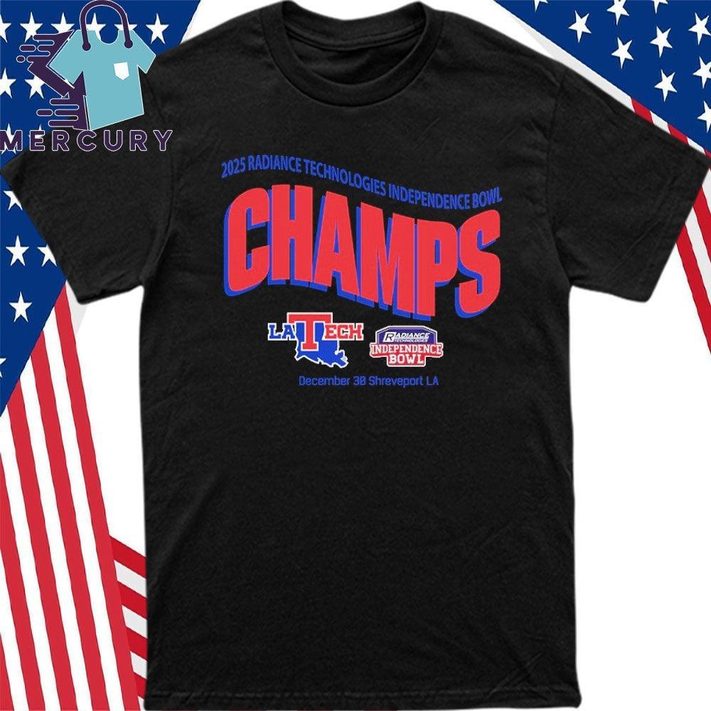 Louisiana Tech Bulldogs Football Are Radiance Technologies Independence Bowl Champions 2025 Shirt