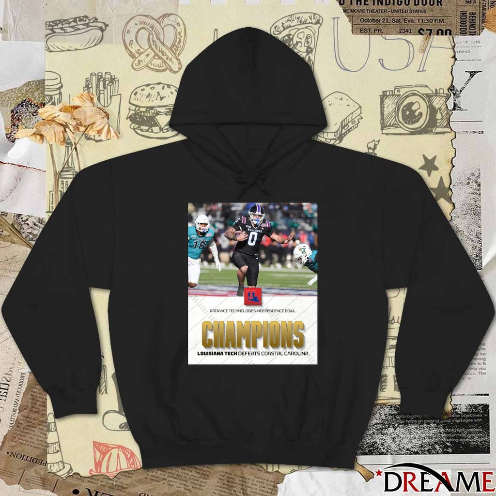 Louisiana Tech Bulldogs defeated Coastal Carolina Chanticleers 2025 Radiance Technologies Independence Bowl Poster t-shirt