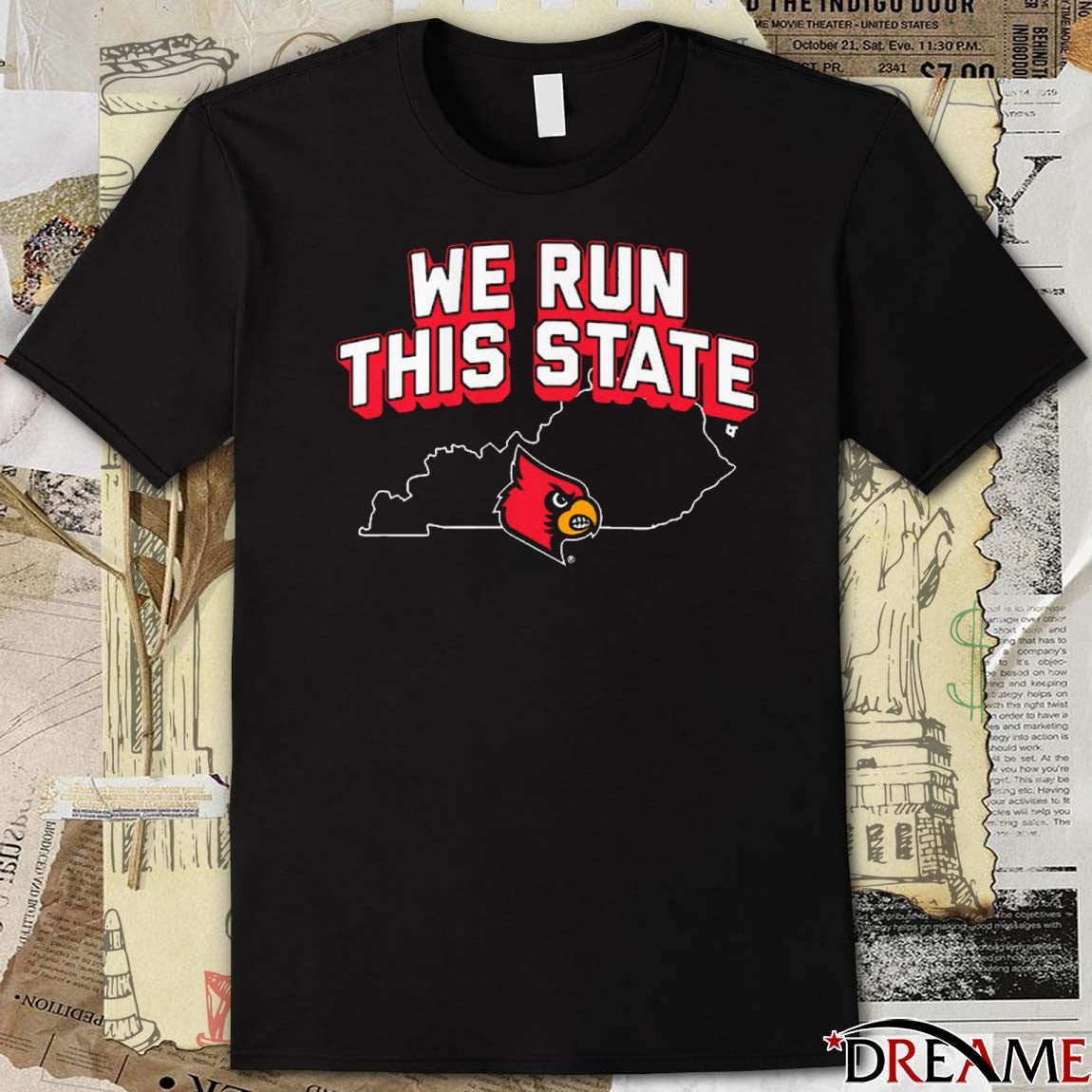 Louisville Cardinals Basketball NCAA We Run This State t-shirt
