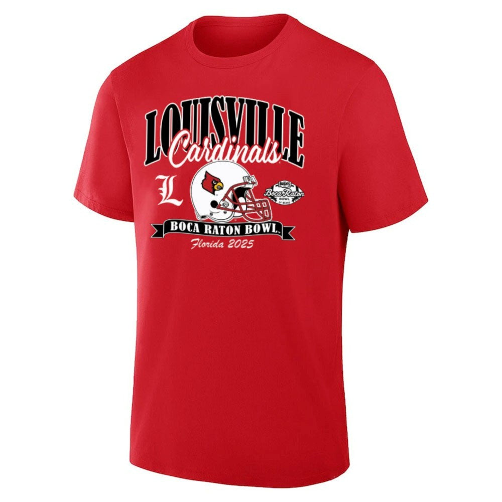 Louisville Cardinals Football 2025 Boca Raton Bowl Helmet Shirt
