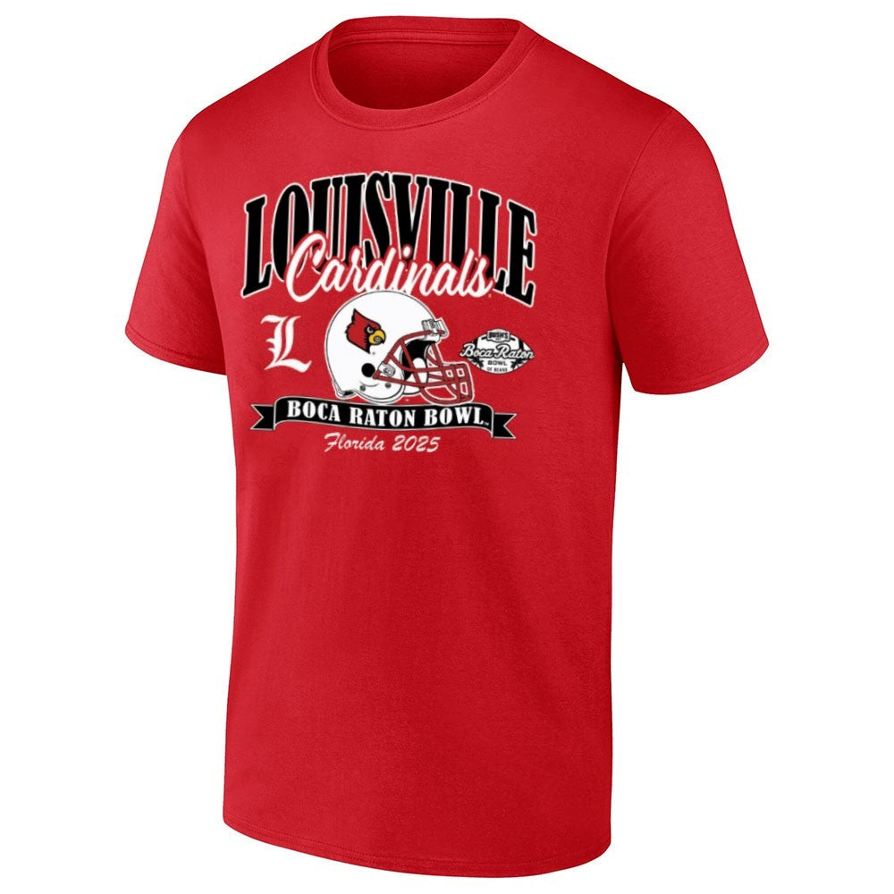 Louisville Cardinals Football 2025 Boca Raton Bowl Helmet Shirt