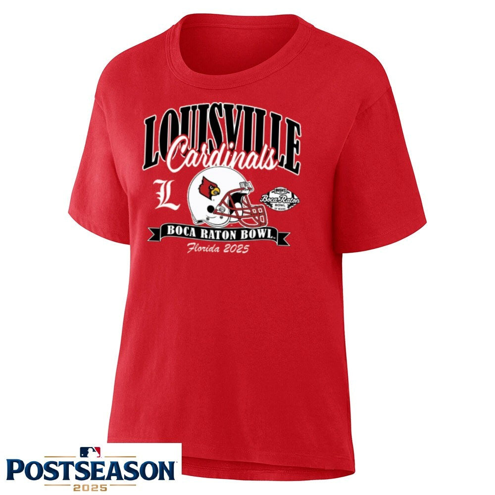 Louisville Cardinals Football 2025 Boca Raton Bowl Helmet Shirt