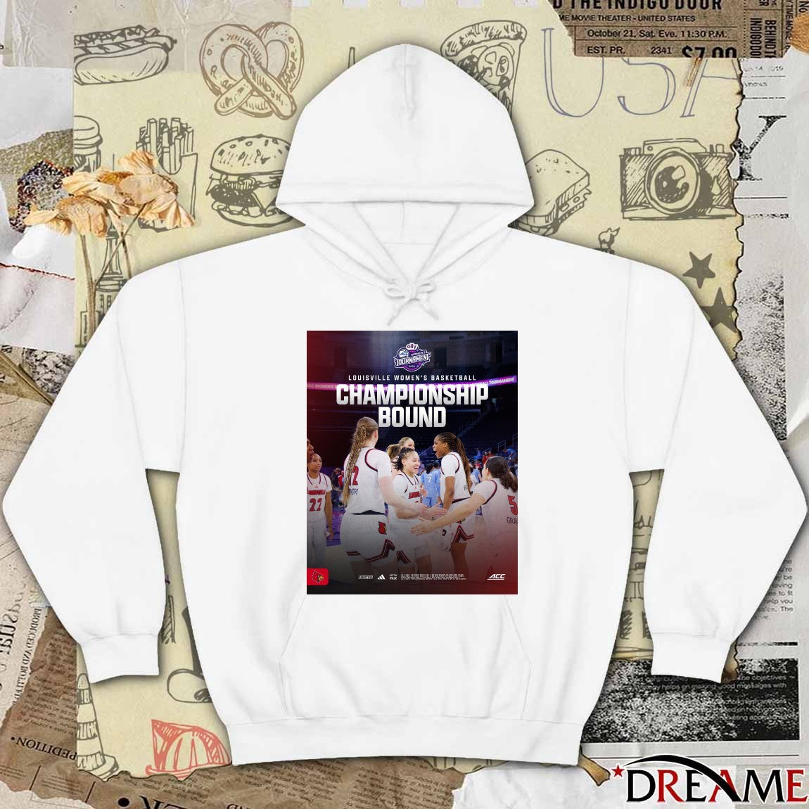 Louisville Women’s Basketball Tournament Championship Bound Poster t-shirt