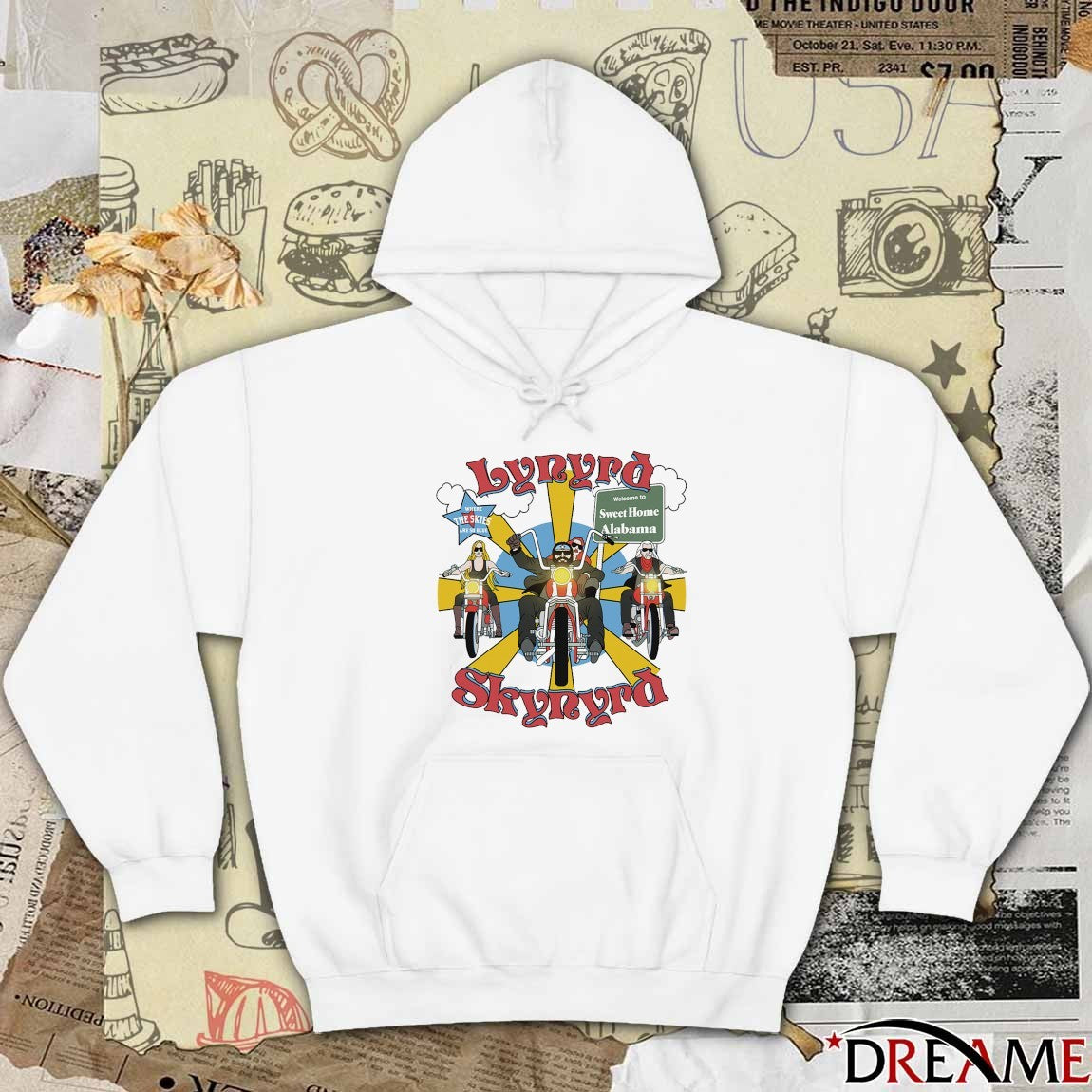 Lynyrd Skynyrd Road Trippin Welcome To Sweet Home Alabama Where The Skies Are So Blue t-shirt