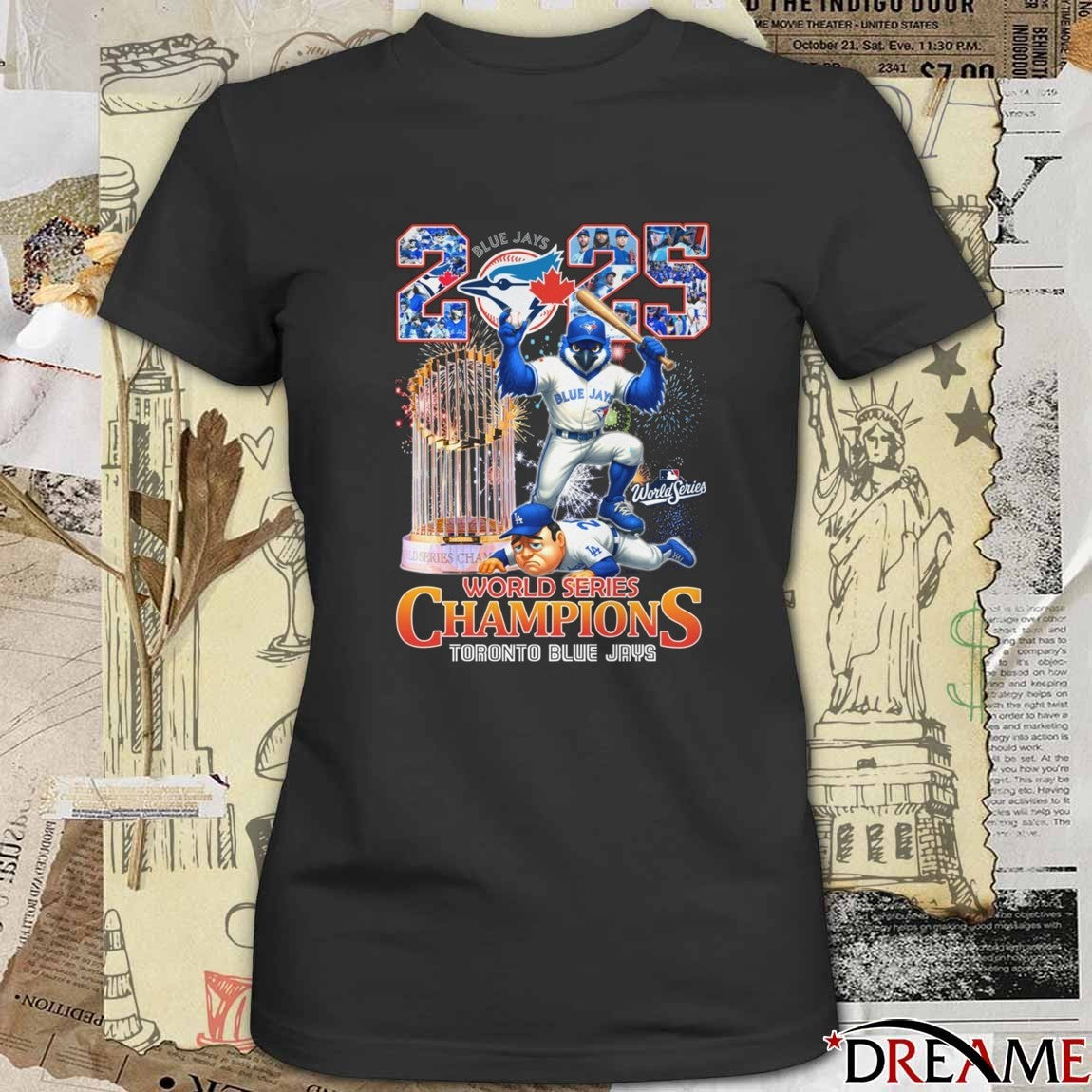 MLB 2025 World Series Champions Toronto Blue Jays Vs LA Dodgers Mascot t-shirt