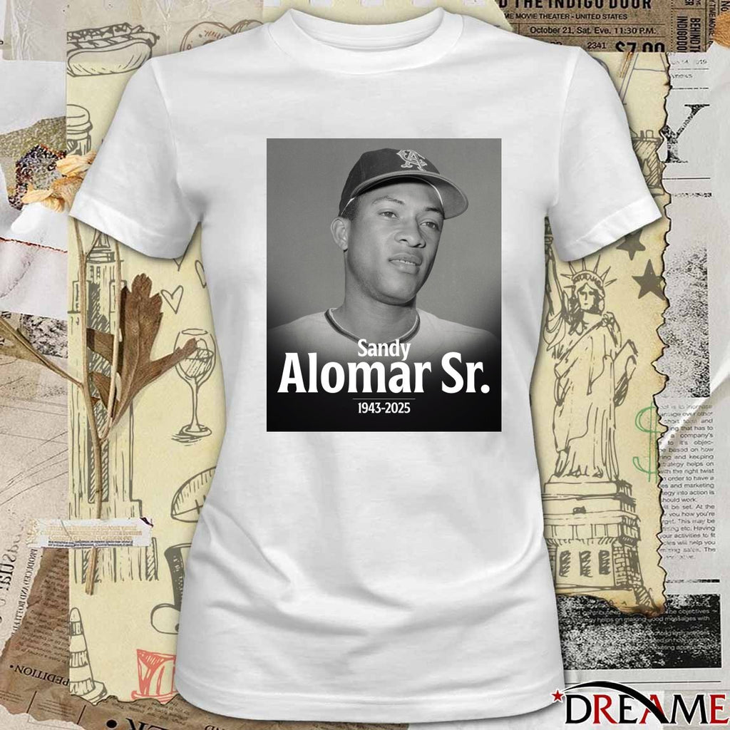 MLB are deeply saddened by the passing of coach Sandy Alomar Sr. 1943 – 2025 Poster t-shirt
