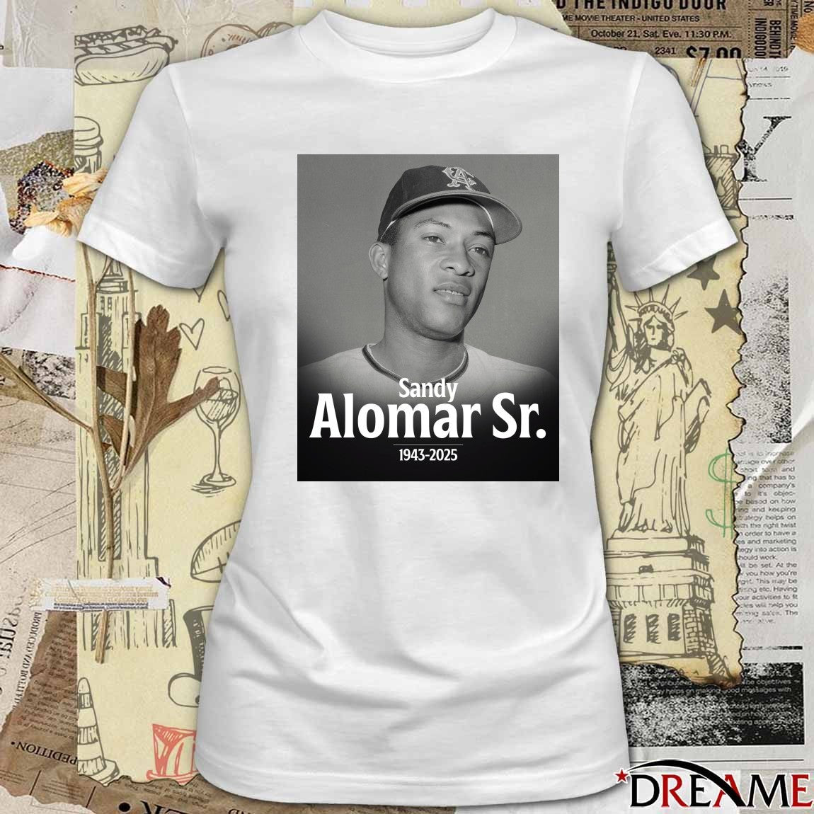 MLB are deeply saddened by the passing of coach Sandy Alomar Sr. 1943 – 2025 Poster t-shirt