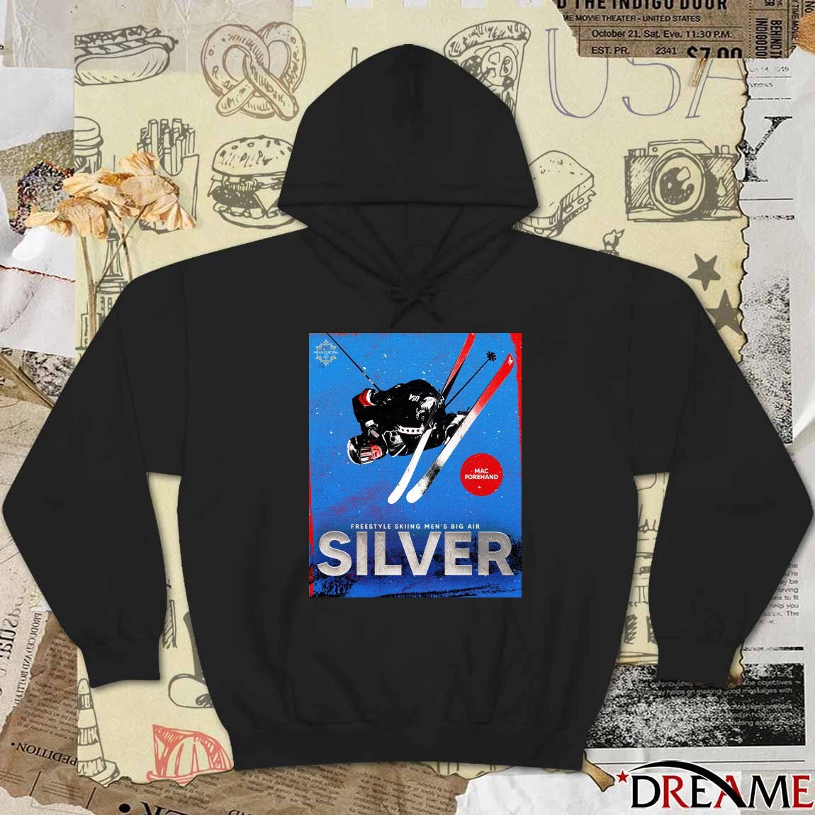 Mac Forehand Freestyle Skiing Men’s Big Air Silver Medal Winter Olympics t-shirt