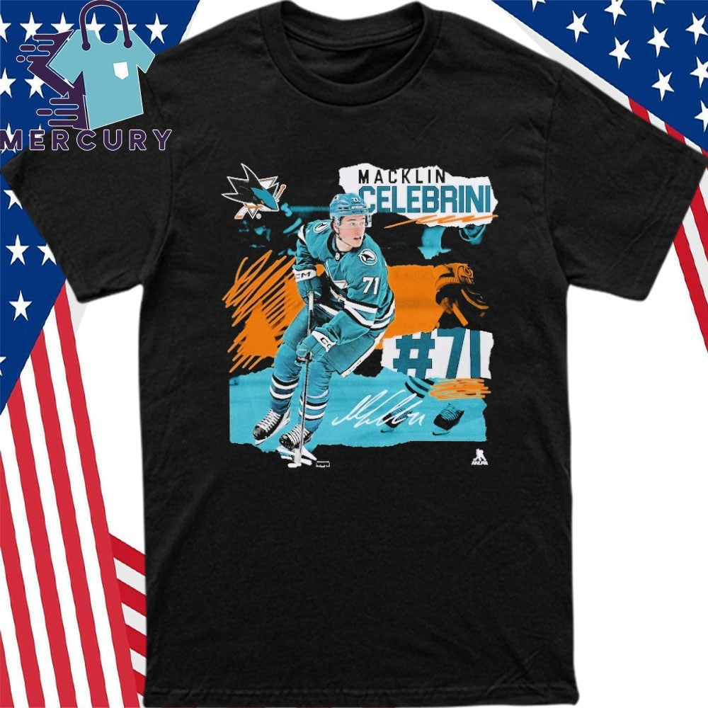Macklin Celebrini San Jose Sharks Fresh Ice Shirt
