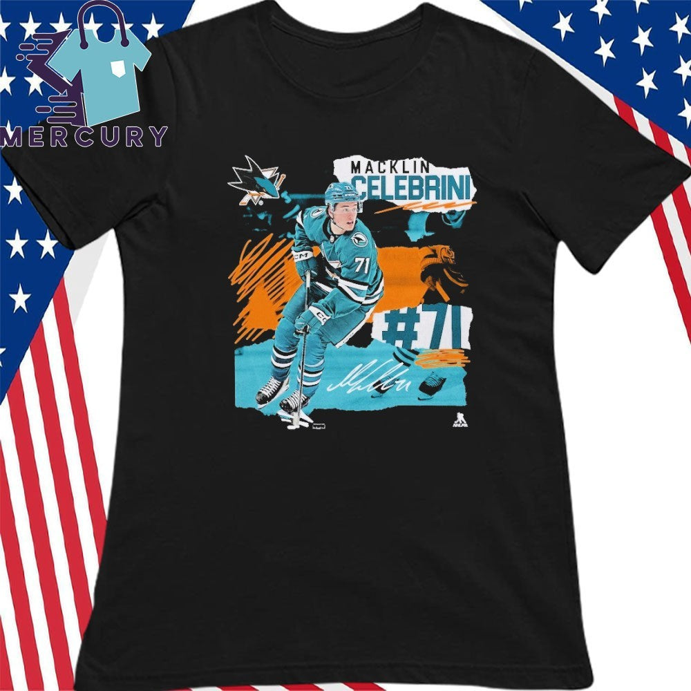 Macklin Celebrini San Jose Sharks Fresh Ice Shirt