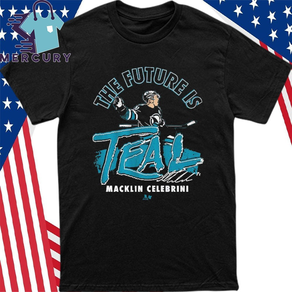 Macklin Celebrini The Future is Teal Shirt