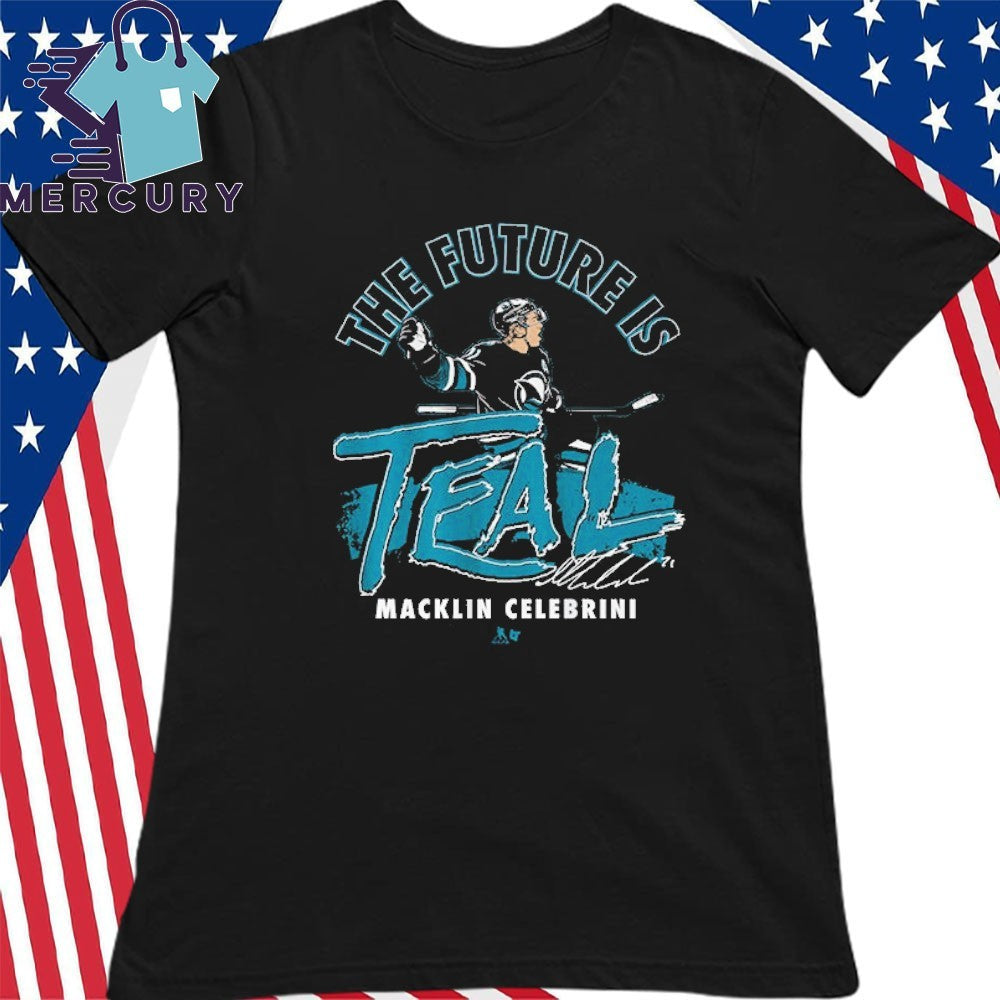 Macklin Celebrini The Future is Teal Shirt