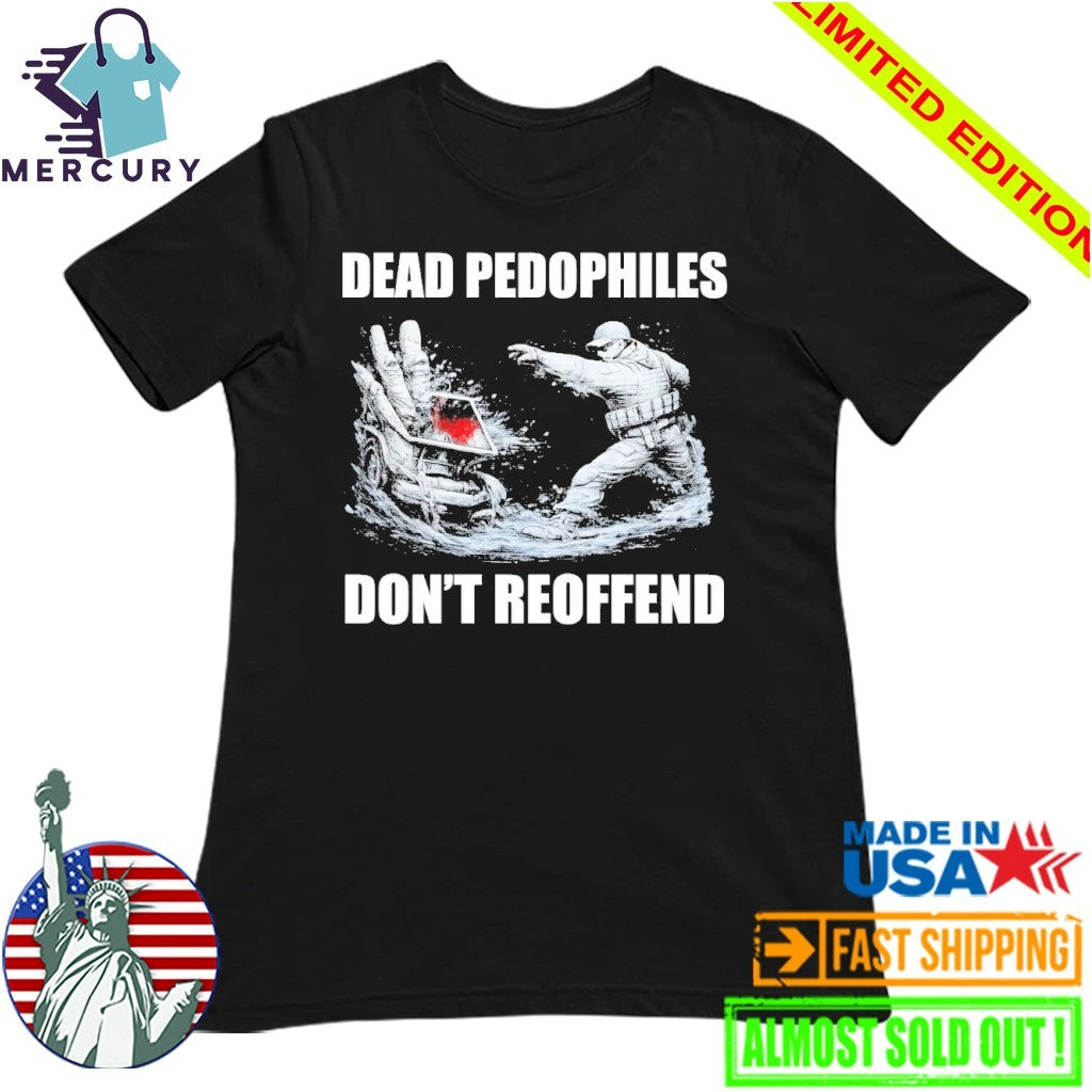 MagaMeg wearing Dead Pedophiles Don’t Reoffend Shirt
