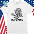 Maggot Death I Hate Music Shirt