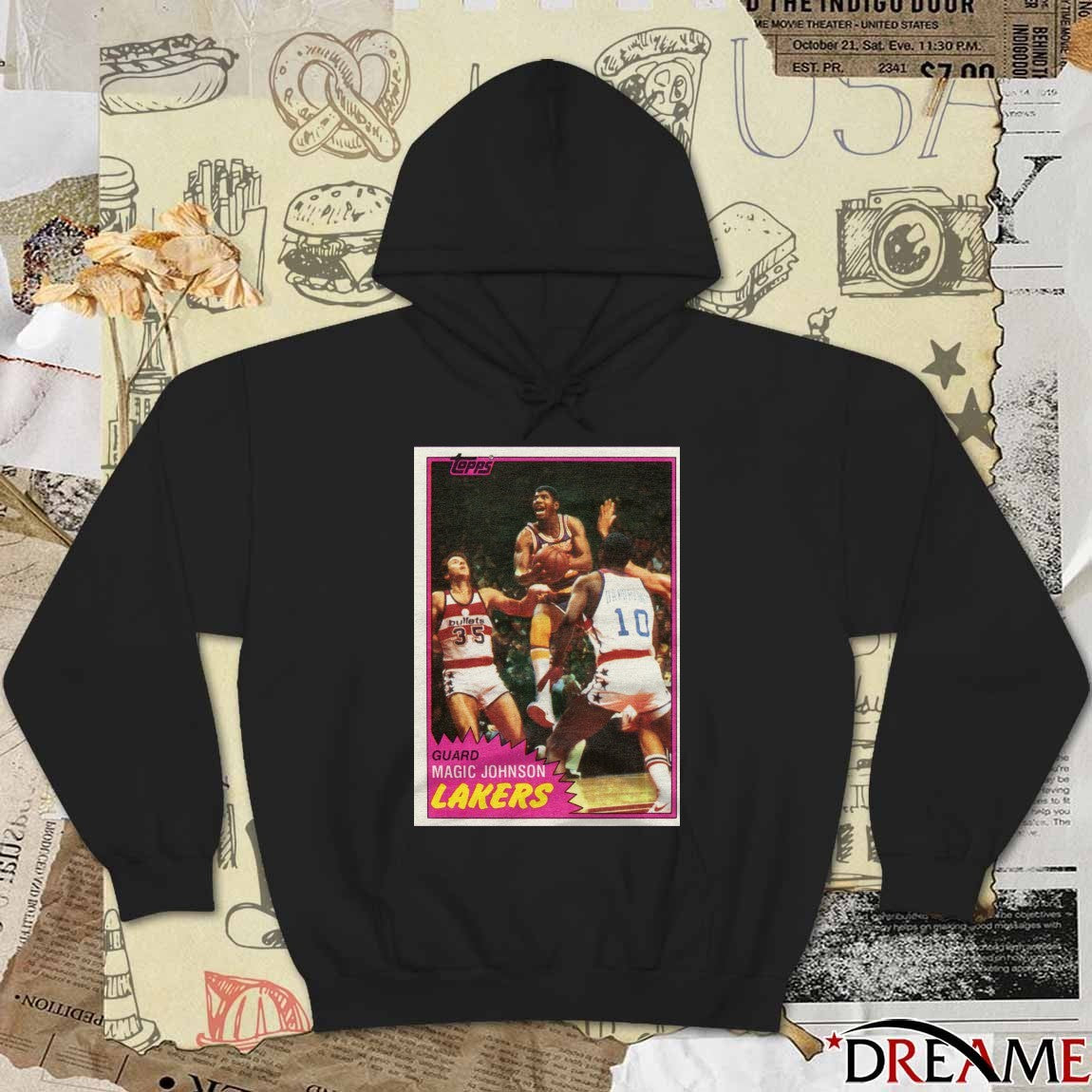 Magic Johnson Los Angeles Lakers 2026 NBA Basketball Topps Trading Card Player t-shirt