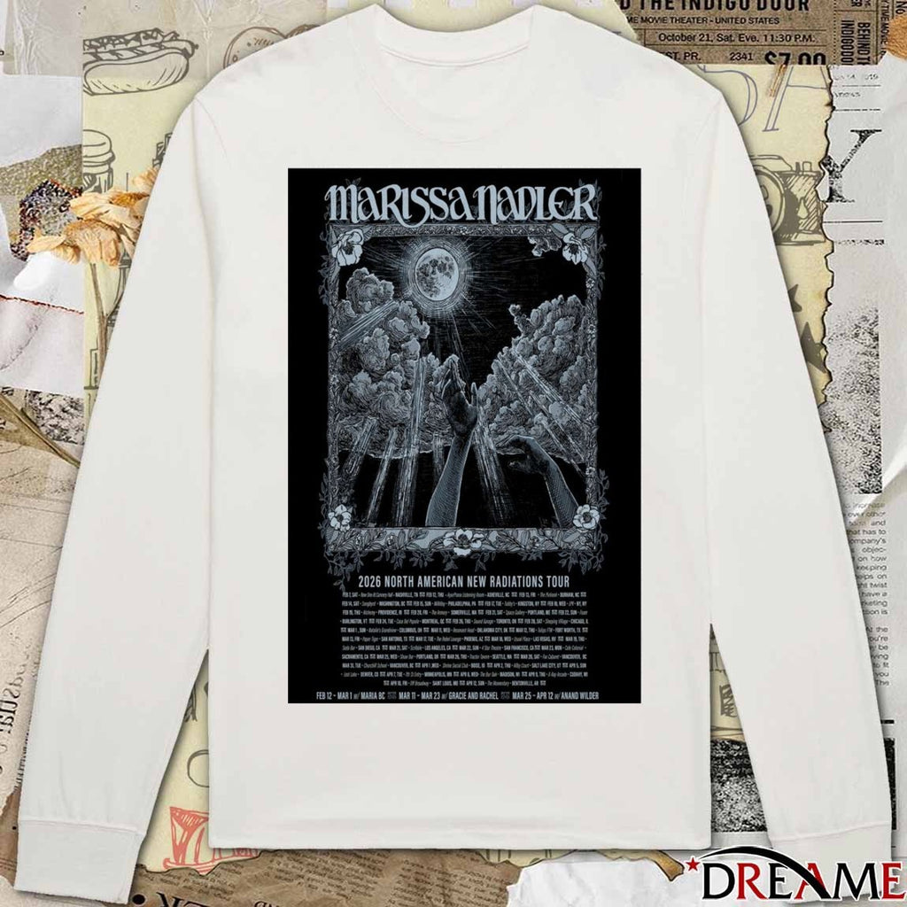 Marissa Nadler Poster North American New Radiations Tour 2026 t-shirt