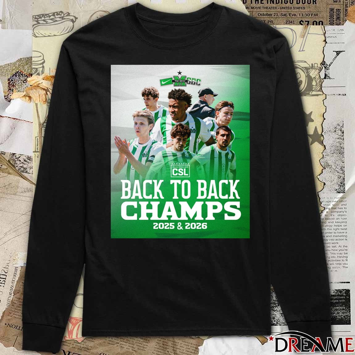 Marshall University Men’s Soccer Back To Back Champs 2025-2026 CLS Poster t-shirt