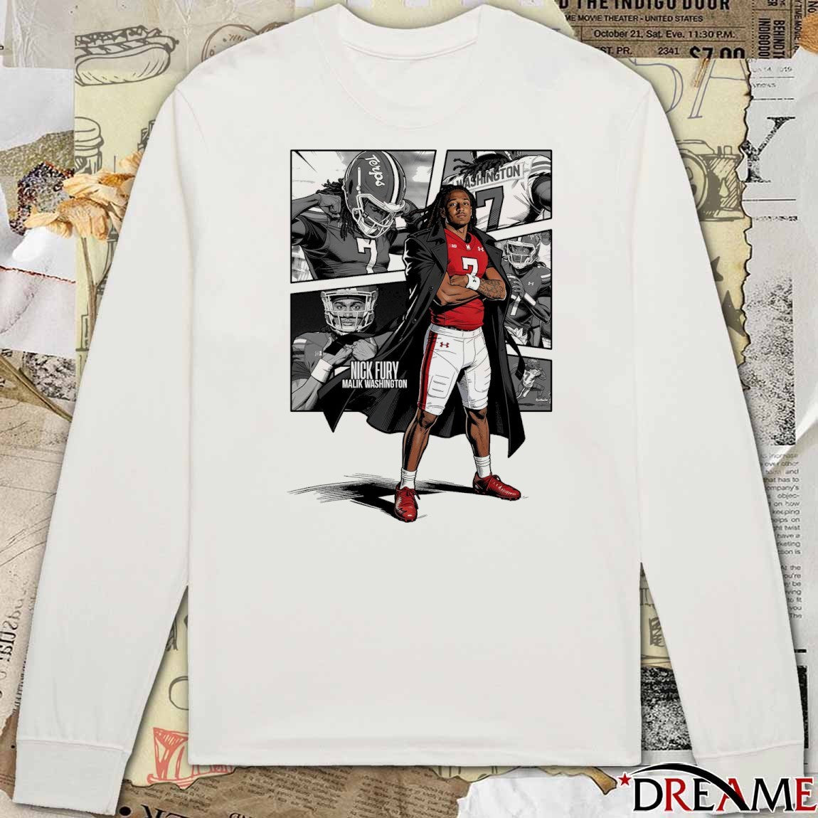 Maryland Terrapins Nick Fury Malik Washington The DMV Avengers t-shirt