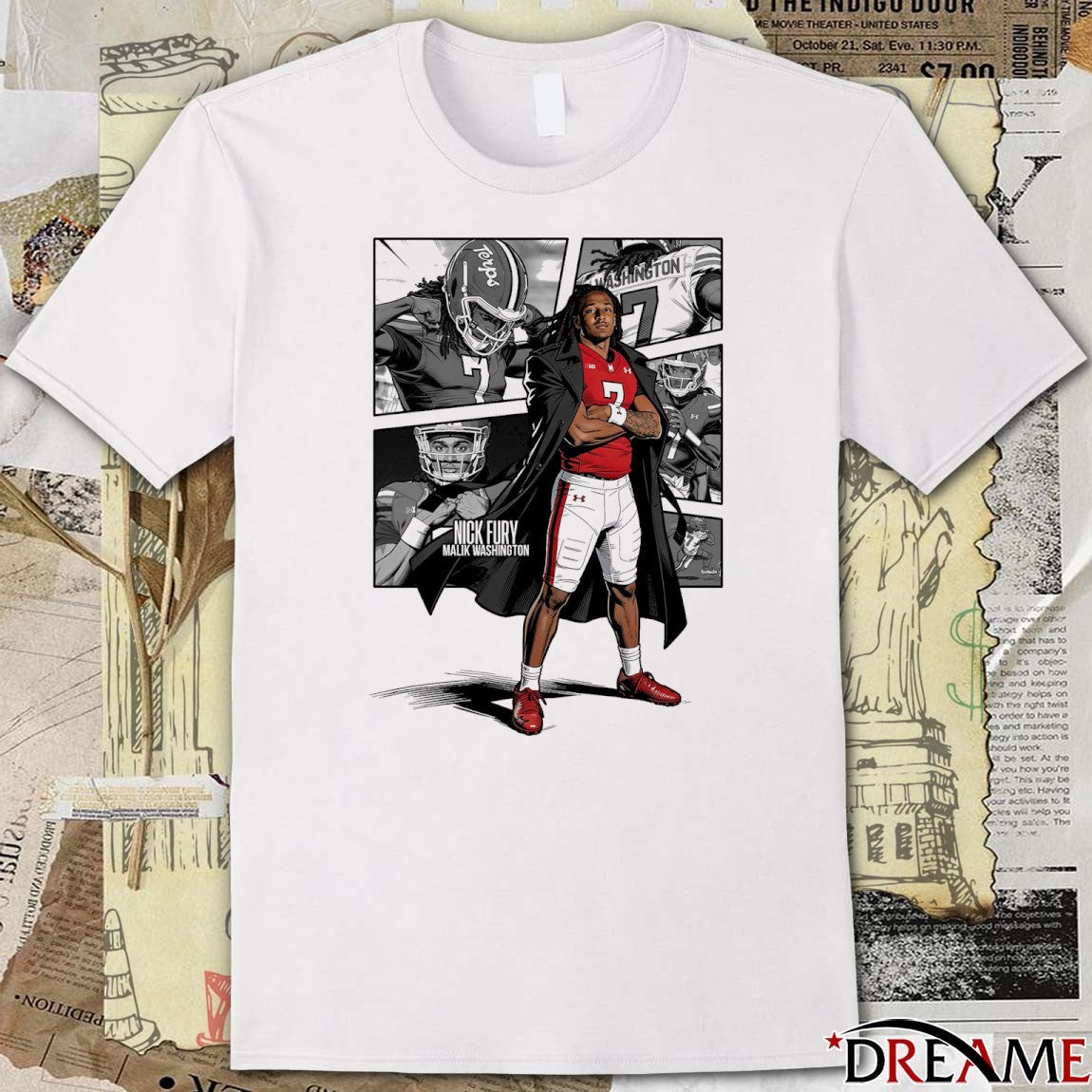 Maryland Terrapins Nick Fury Malik Washington The DMV Avengers t-shirt