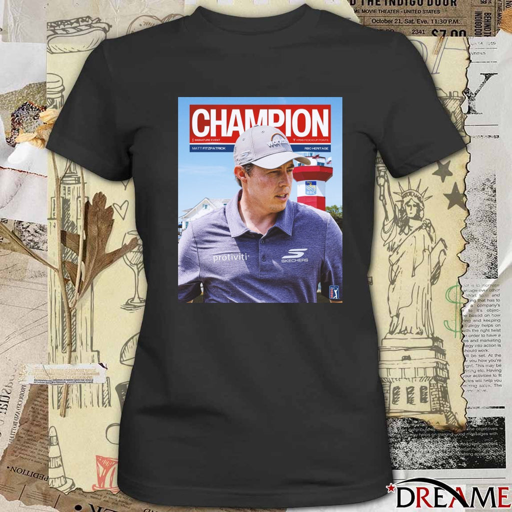 Matt Fitzpatrick 2026 RBC Heritage Champion PGA Tour Poster t-shirt