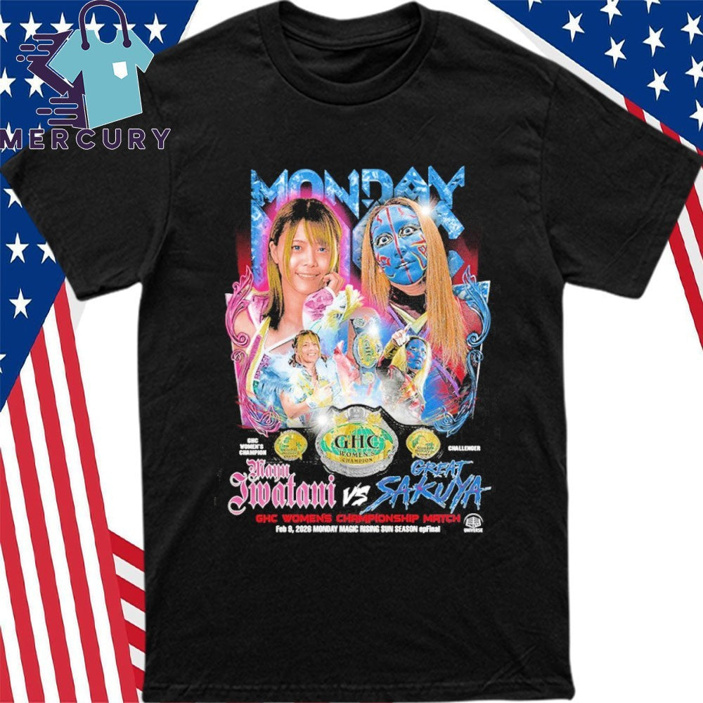Mayu Iwatani Vs Great Sakuya 2026 GHC Women’s Championship Match Shirt