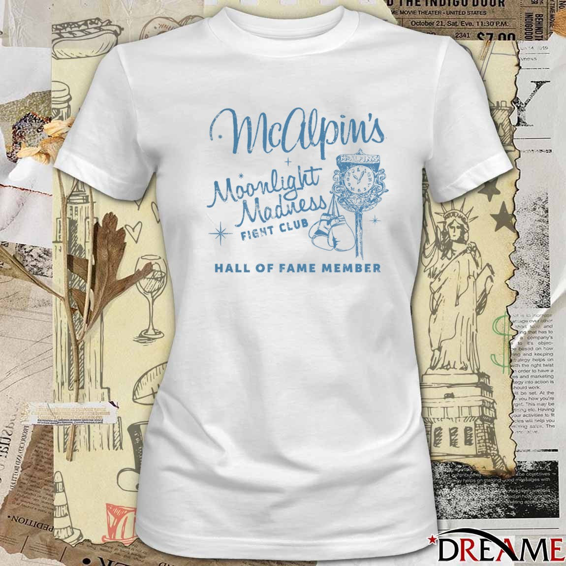 McAlpin’s Moonlight Madness Fight Club Hall Of Fame Member 2025 t-shirt