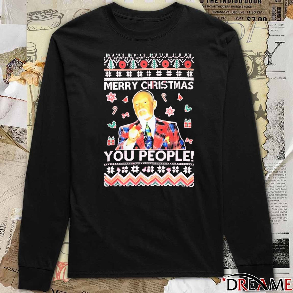 Merry Christmas 2025 You People Don Cherry Ice Hockey Player Ugly Sweater t-shirt