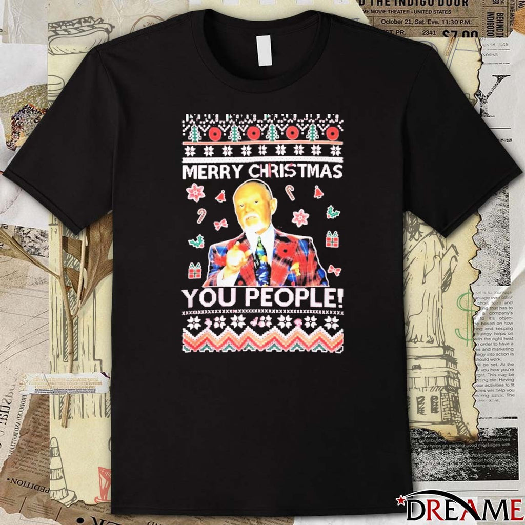 Merry Christmas 2025 You People Don Cherry Ice Hockey Player Ugly Sweater t-shirt
