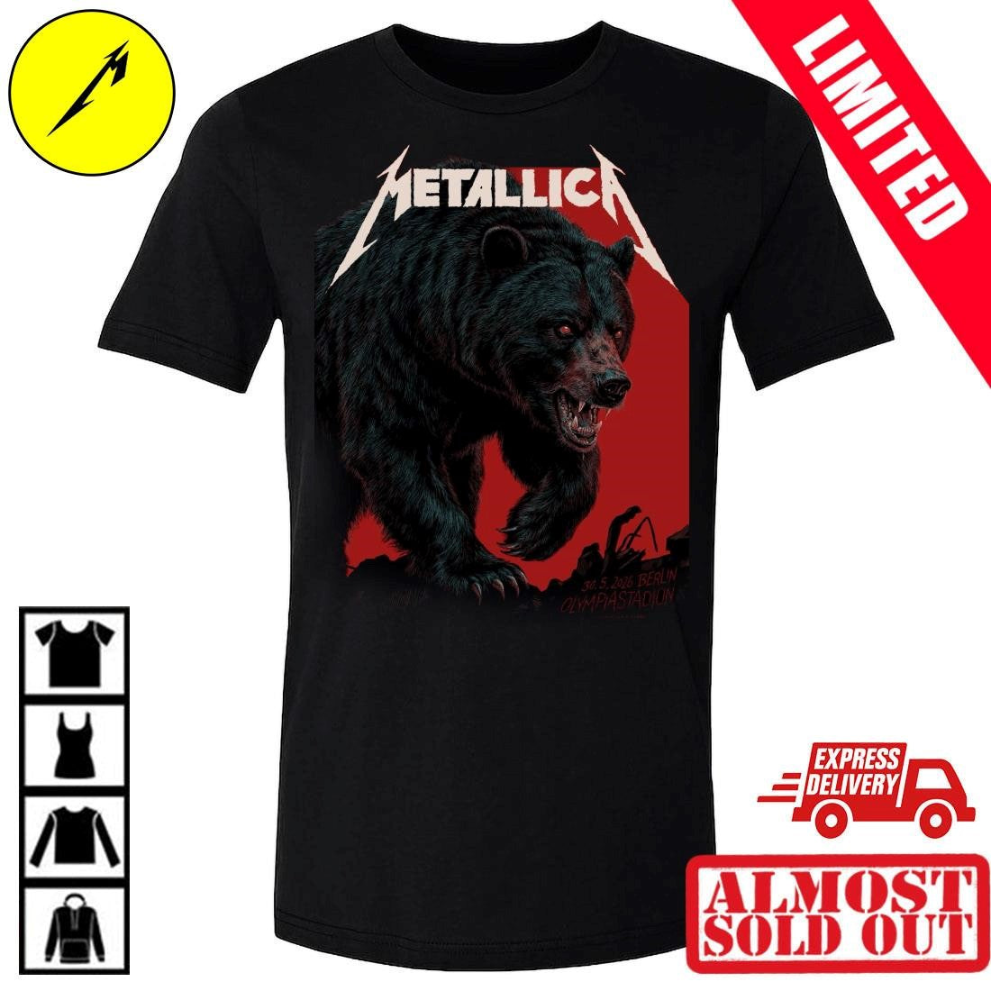 Metallica Berlin Olympiastadion May 30 2026 Bear Shirt Janta Island