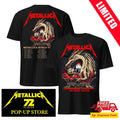 Metallica Chorzow 2026 Official Two Sides T-Shirt – M72 Poland Pop-Up Shop Dragon Karol Banach Merch