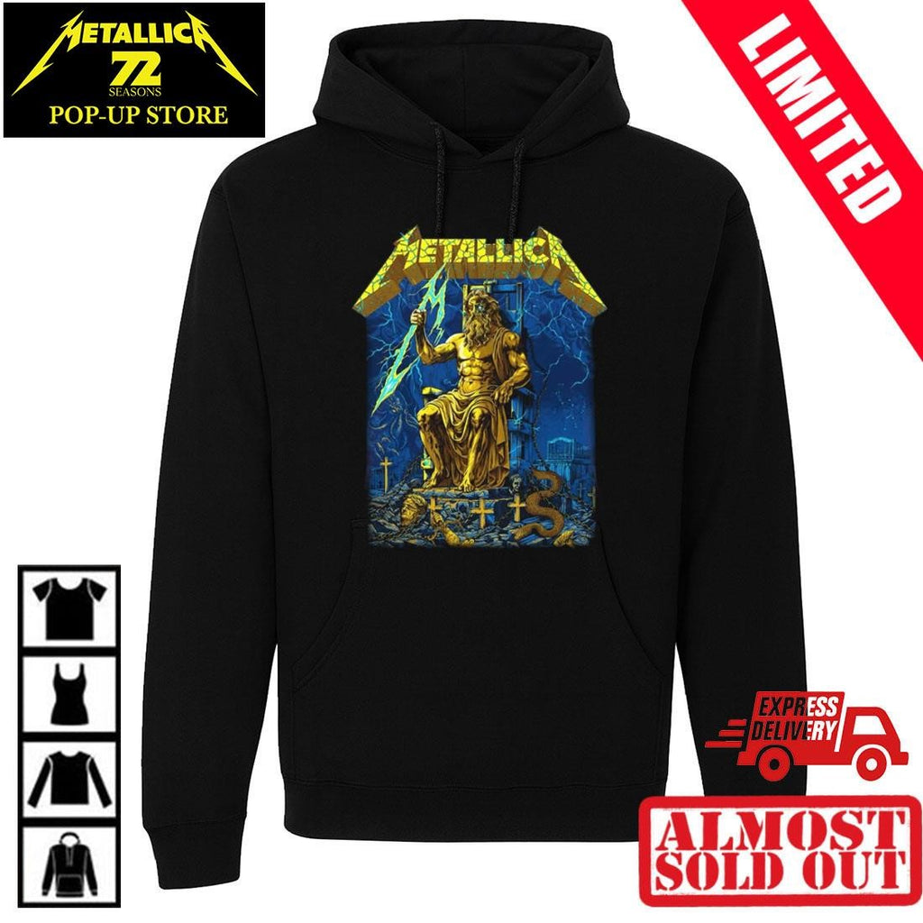 Metallica Greece 2026 Tour Shirt – Limited Edition Zeus Artwork By Revolver Dart – Olympic Stadium Athens May 9th Rock Band Tee