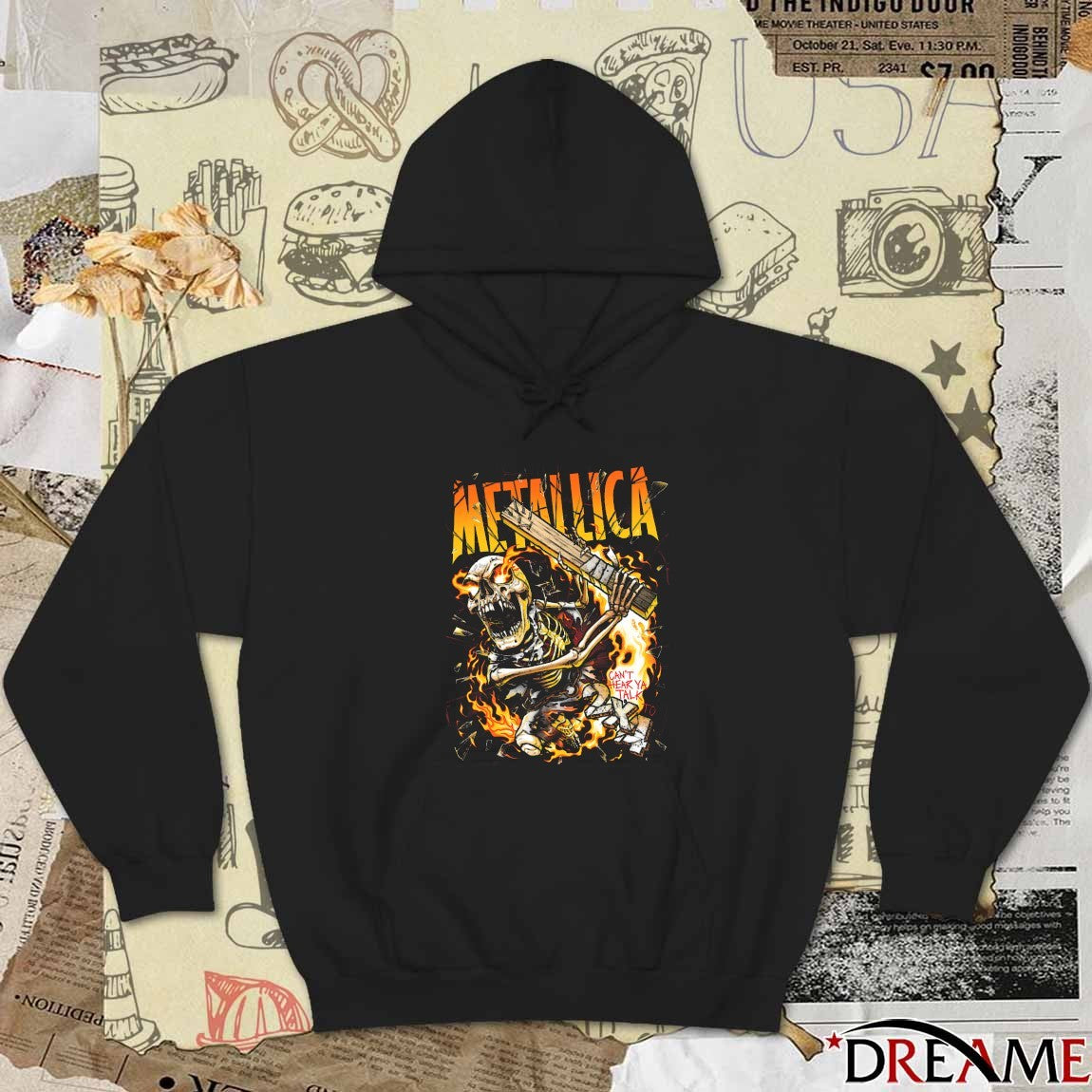 Metallica I Can’t Hear Ya Talk To 2×4 2025 Skeleton t-shirt