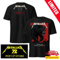 Metallica M72 Berlin 2026 Pop-Up Shop Official Two Sided Shirt Bear Art Olympiastadion