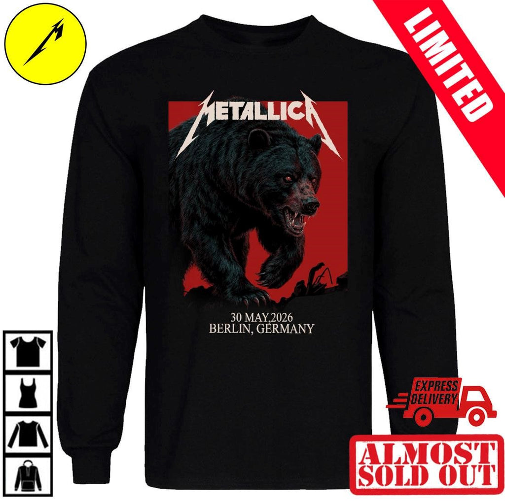 Metallica M72 Berlin Pop-Up Shop Limited Bear Shirt By Janta Island