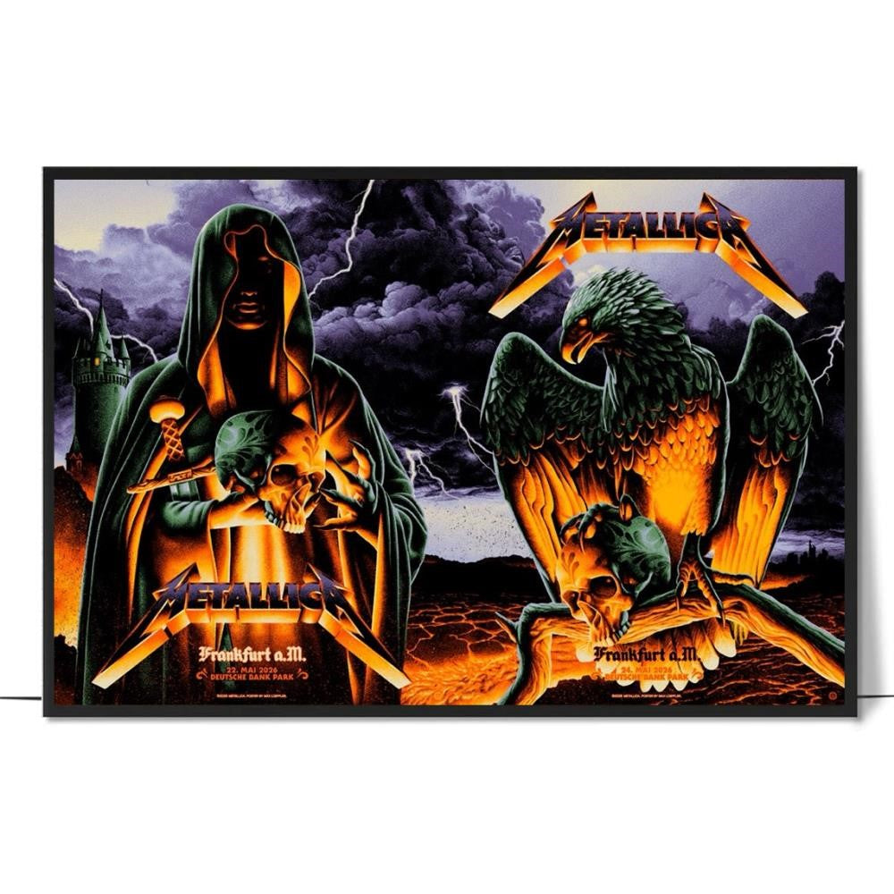 Metallica M72 Frankfurt Night 1 & 2 Combined Poster Max Loeffler
