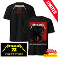 Metallica M72 Tour Berlin Germany 2026 Two Sided Shirt Janta Island Bear Olympiastadion