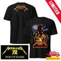Metallica M72 Tour Frankfurt 2026 Shirt Night 1 Deutsche Bank Park May 22 2026 Green Hooded Sorcerer holding Skull and Sword Heavy Metal Concert Tee