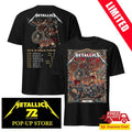 Metallica M72 World Tour 2026 Athens Greece Two-Sided T-Shirt – Juan Ma Orozco Warrior Art