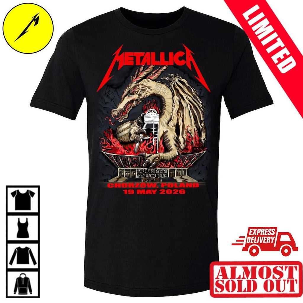 Metallica M72 World Tour Chorzow Poland Poster Shirt 19 May 2026